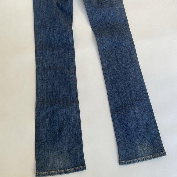 Guess Women’s Mid Rise Boot Cut Jeans Blue Size 23 - Picture 10 of 14